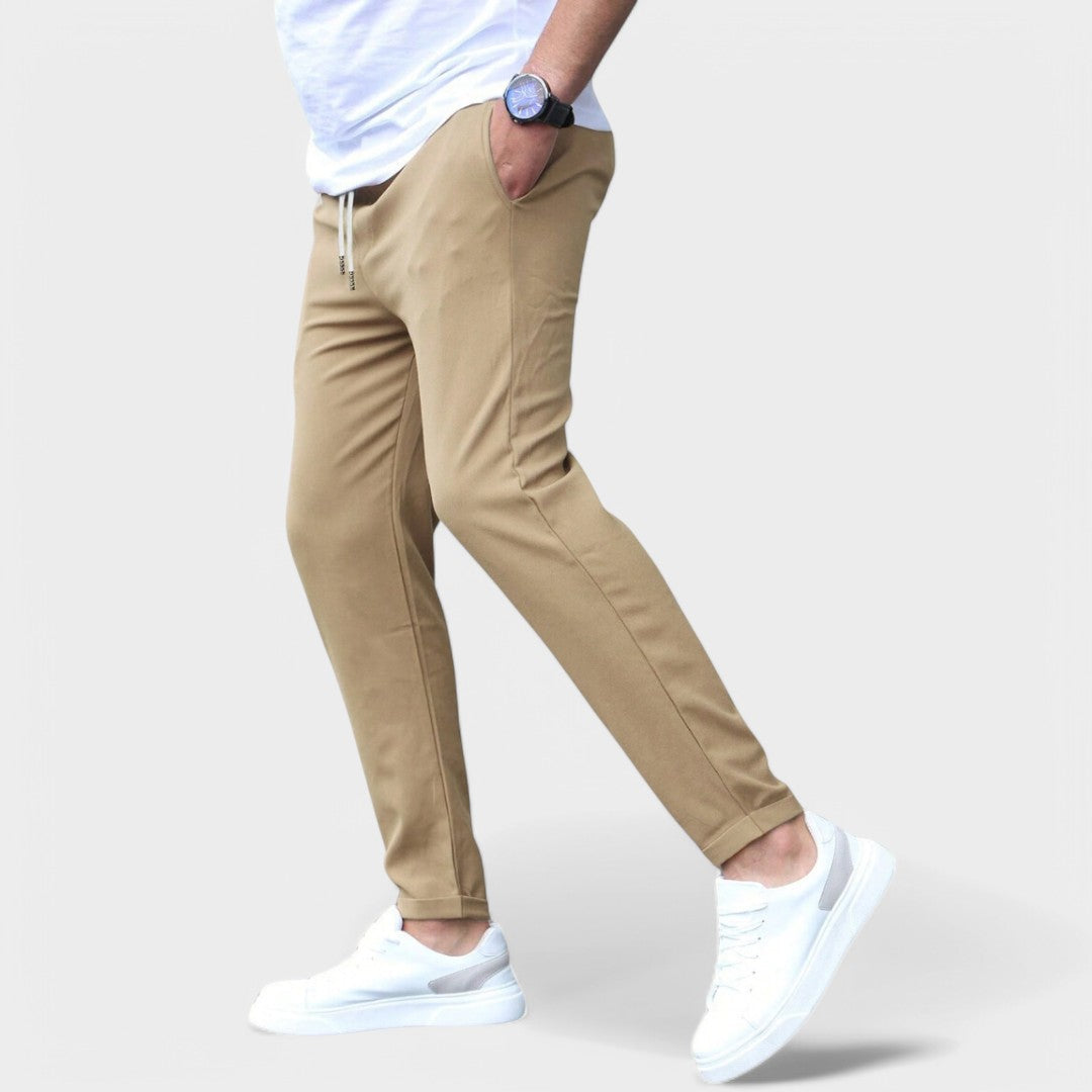 Pantalones elásticos modernos para hombre