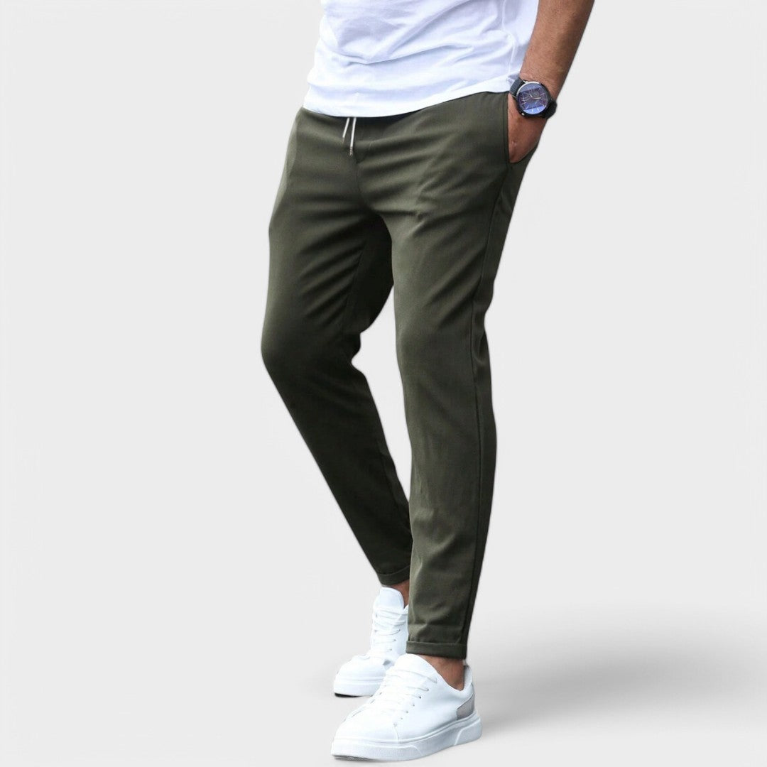 Pantalones elásticos modernos para hombre