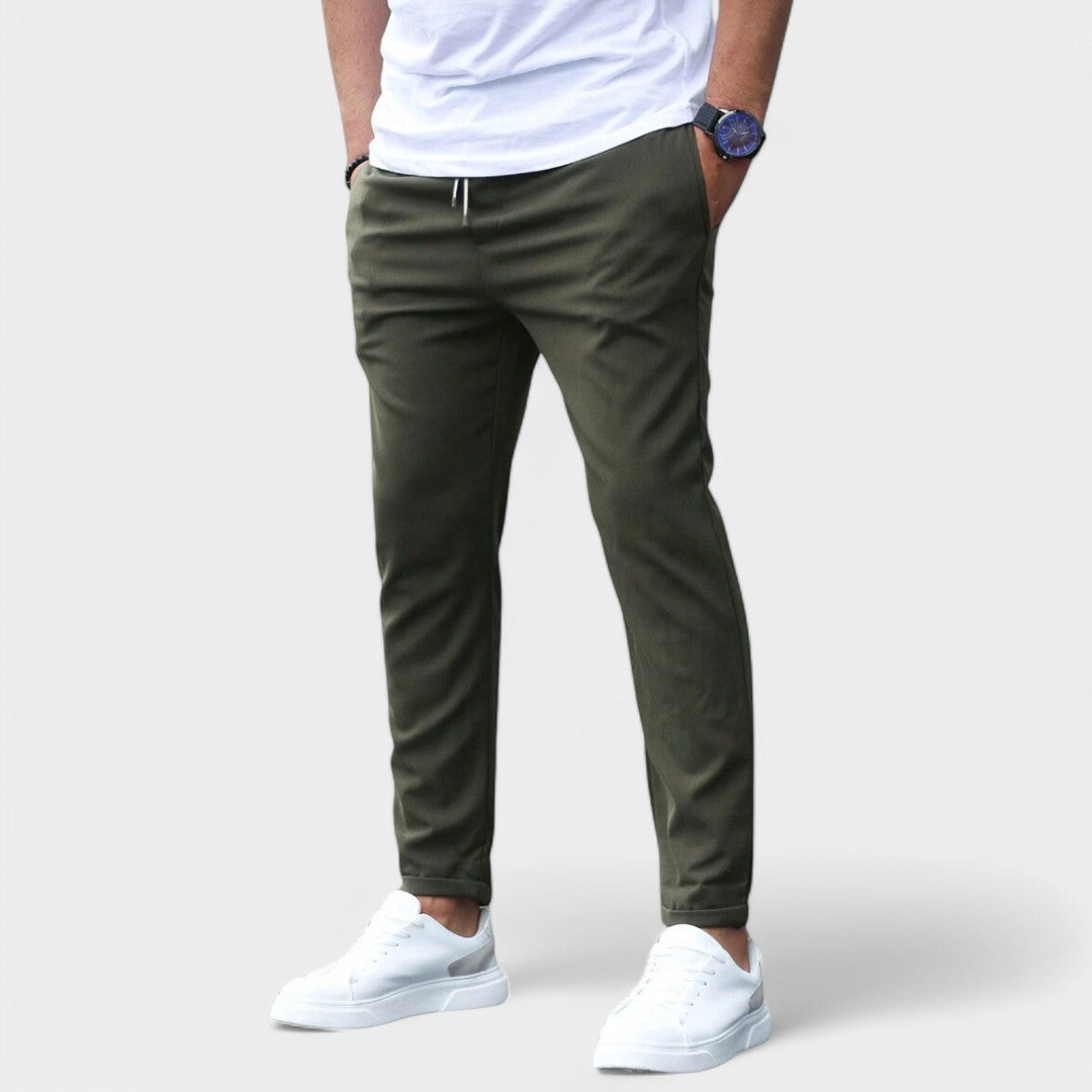 Pantalones elásticos modernos para hombre