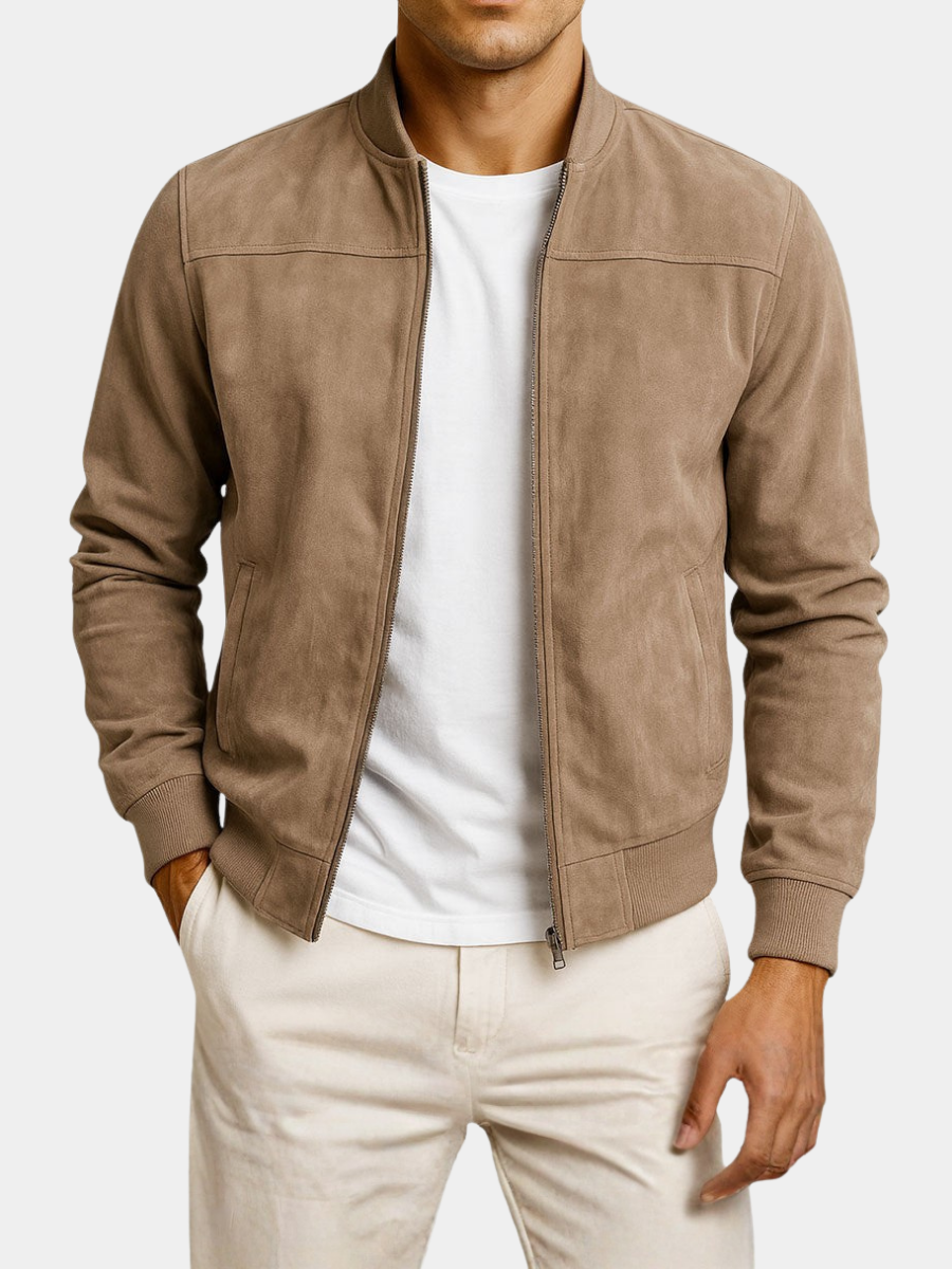 Chaqueta aspecto Ante