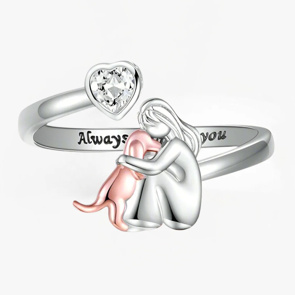 Anna | Anillo «Niña y perro»